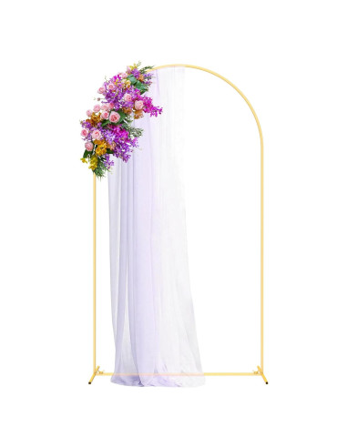 Soporte de fondo de arco dorado ITEFDTUTNE 2.58kg 7.2x1.2m