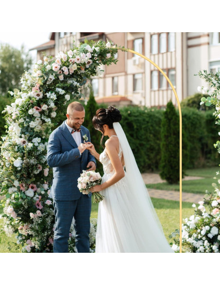 Soporte de fondo de arco dorado ITEFDTUTNE 2.58kg 7.2x1.2m