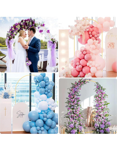 Soporte de fondo de arco dorado ITEFDTUTNE 2.58kg 7.2x1.2m