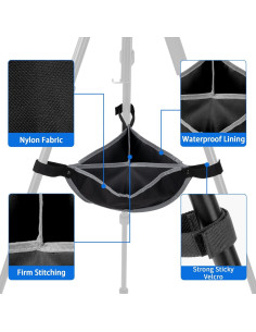 Bolsa de peso para trípode Selens gris 15x13x5cm alta resistencia 2