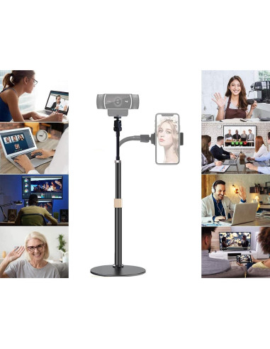 Soporte de escritorio flexible Etubby para teléfono y webcam