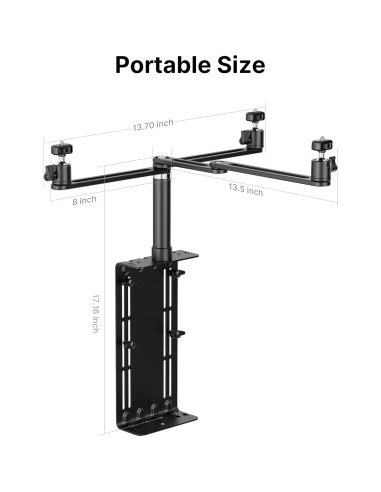 Soporte de cámara overhead ULANZI VS01 ajustable 360