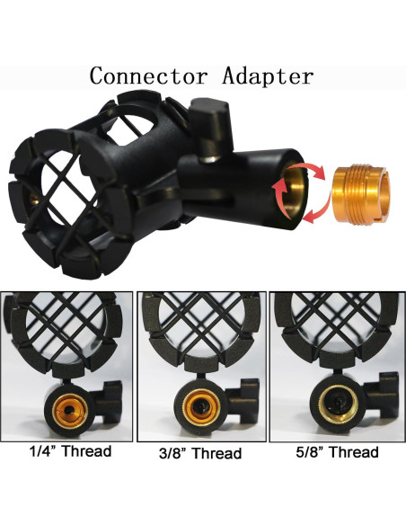 Soporte de micrófono Antivibración Eggsnow Universal 58g
