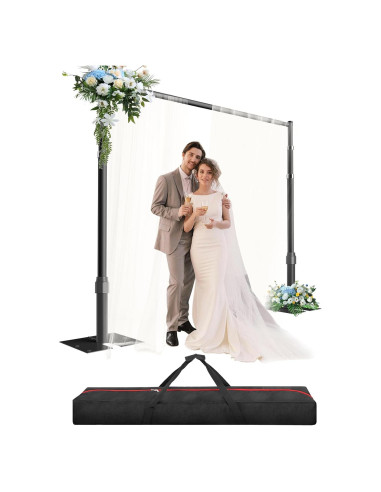 Kit de Soporte de Fondo Ajustable GLOSHOOTING 3.05m Negro