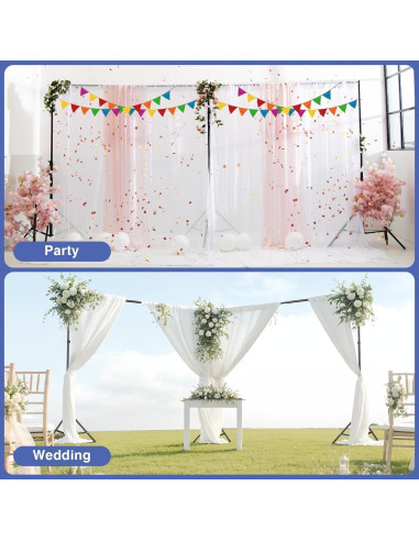 Soporte de Fondo Ajustable EMART 6.1x2.1m con Accesorios