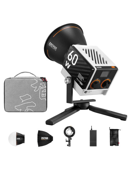 Luz de Video Bi-Color ZHIYUN MOLUS G60 Combo 60W 0.3kg Luz de Video Bi-Color ZHIYUN MOLUS G60 Combo 60W 0.3kg