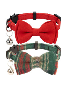 Collar para Gato Gyapet con Campana y Pajarita 2pcs Ajustable