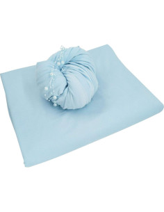 Conjunto de Fondos y Envolturas para Fotografía de Recién Nacidos Honra Beanbag - Azul Claro 2