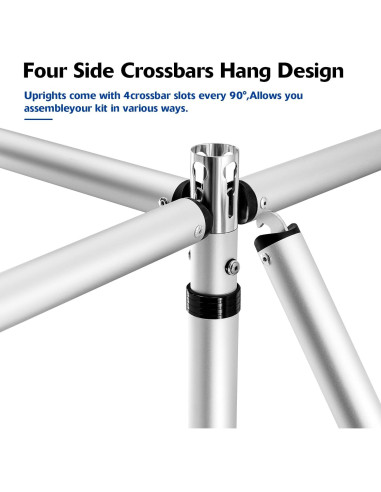 Soporte de Fondo Ajustable Hecis 3x3m para Fiestas y Bodas