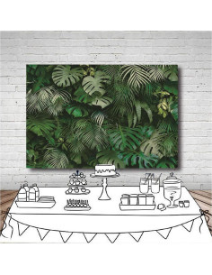 Fondo de Fotografía Verde Tropical 240x180 cm Qian 2