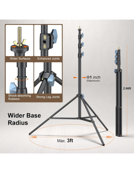 Soporte de Fondo LINCO 9x10 ft Ajustable para Fotografía Soporte de Fondo LINCO 9x10 ft Ajustable para Fotografía