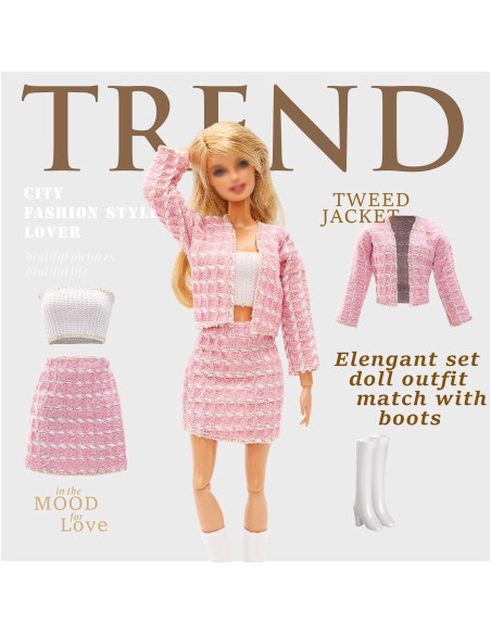 15 Piezas Ropa y Accesorios para Muñecas Enoch 29 cm