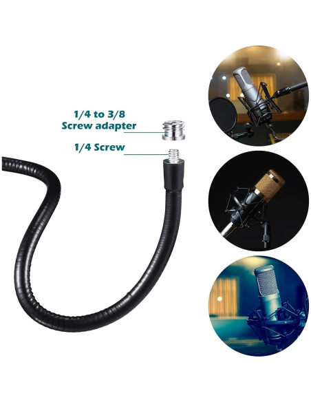Soporte de Micrófono Flexible Flutesan 33 cm Ajustable