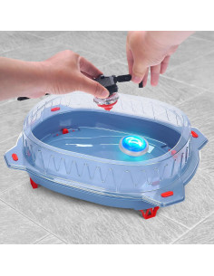 Juego de Peonzas Light Ignite BUPASAK con Estadio y Lanzadores 2