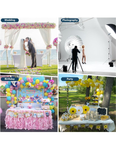 Kit de Soporte de Fondo de Tubo y Cortina SLOW DOLPHIN 3.76 cm