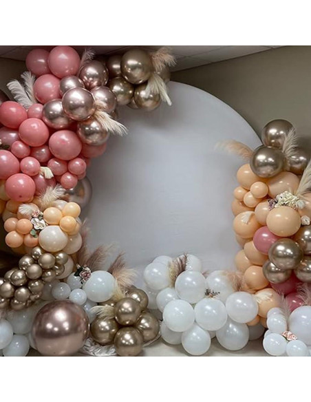 Cubierta de Fondo Redonda Blanca 2.29m MINEMYI para Bodas