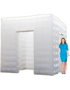 Cabina de Fotos Inflable Yuhuya 2.8m Blanca con LED y Ventilador 2