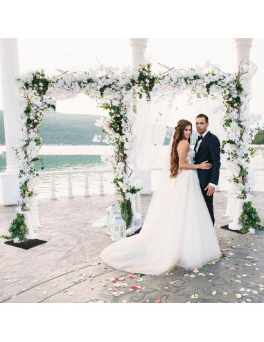 Soporte de Fondo Ajustable EMART 2.1x6.1m Negro para Fotografía