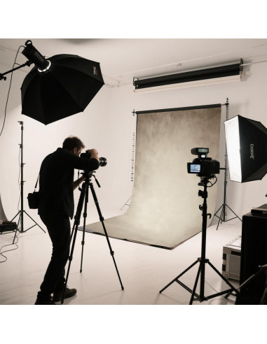 Fondo de Fotografía Abstracto HMTFOTO 2.44x3.05m Marrón Claro