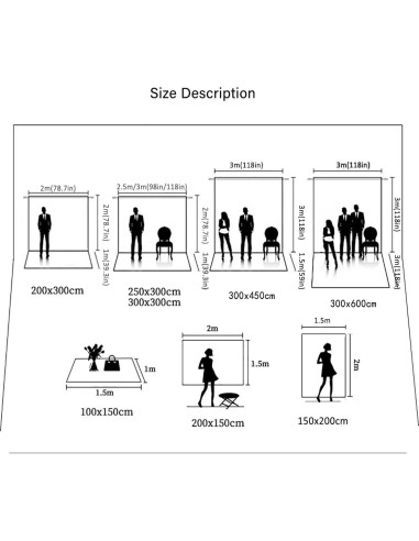 Fondo de Fotografía Abstracto HMTFOTO 2.44x3.05m Marrón Claro