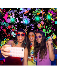 Fondo de Fiesta Neón Avezano 2.13x1.52m Brillo en la Oscuridad 2