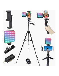 Kit de Vlogging Litchitech con Trípode Extensible 127 cm