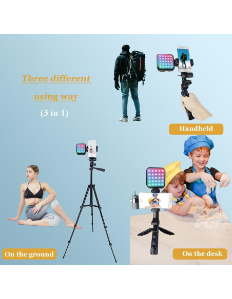 Kit de Vlogging Litchitech con Trípode Extensible 127 cm