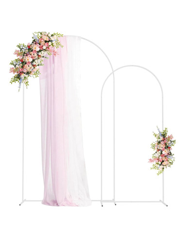 Soporte de Arco Metálico Fomcet 2 Piezas Blanco 2.19m y 1.83m