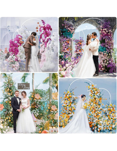 Soporte de Arco Metálico Fomcet 2 Piezas Blanco 2.19m y 1.83m