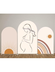 Cubierta de Telón de Fondo Arqueada Doble Cara 120x210 cm 2