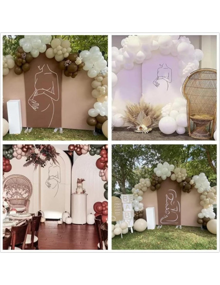 Cubierta de Telón de Fondo Arqueada Doble Cara 120x210 cm