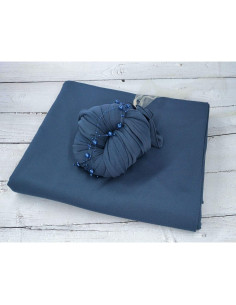 Conjunto de Fondos y Envolturas para Fotografía de Recién Nacidos Honra Beanbag - Azul Marino 2