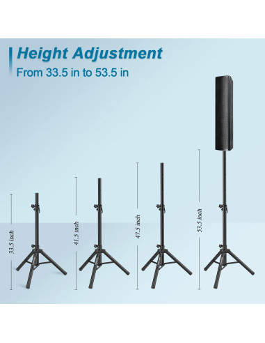 Soporte de Altavoz Tripode Vondynote Ajustable 85.1-135.9 cm