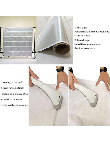 Fondo Fotográfico Qian 210x150 cm 3D Teatro Dorado y Rojo