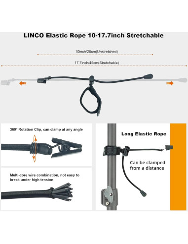 Abrazadera Ajustable LINCO 12-Pack para Fondo Fotográfico