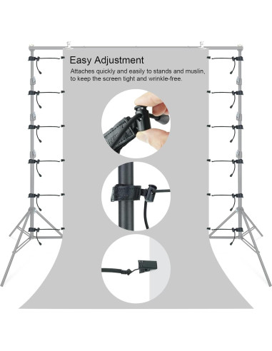 Abrazadera Ajustable LINCO 12-Pack para Fondo Fotográfico
