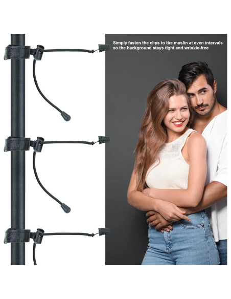 Abrazadera Ajustable LINCO 12-Pack para Fondo Fotográfico