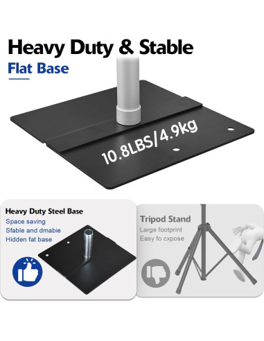 Soporte de Fondo Ajustable Hecis 8x10 pies para Fiestas