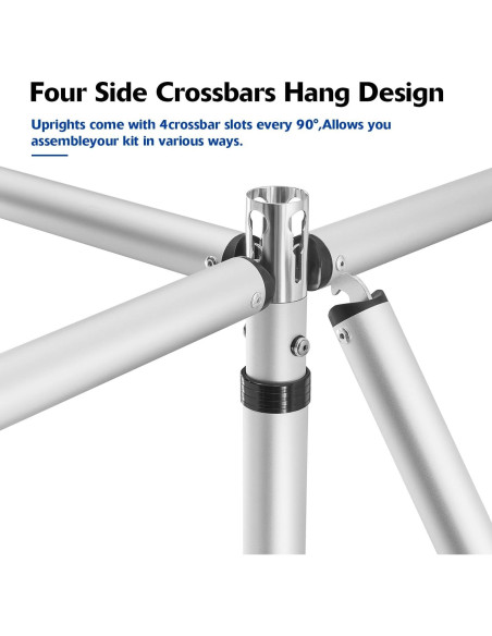 Soporte de Fondo Ajustable Hecis 8x10 pies para Fiestas Soporte de Fondo Ajustable Hecis 8x10 pies para Fiestas