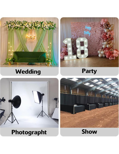 Soporte de Fondo Ajustable Hecis 8x10 pies para Fiestas