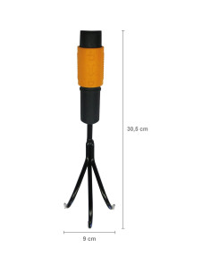 Cultivador Fiskars QuikFit Angulado 3 Puntas 5.5 cm Negro/Naranja 2