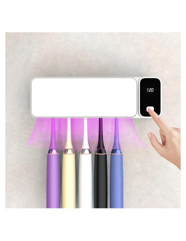 Soporte para Cepillos de Dientes SARMOCARE Gris con Secado y Temporizador