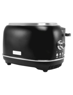 Tostadora Haden Heritage 2 Rebanadas Acero Inoxidable Negro