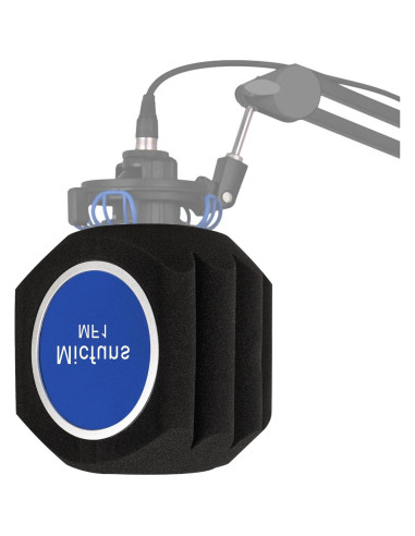 Filtro Antiviento para Micrófono Profesional - Espuma Acústica 4.5-6 cm