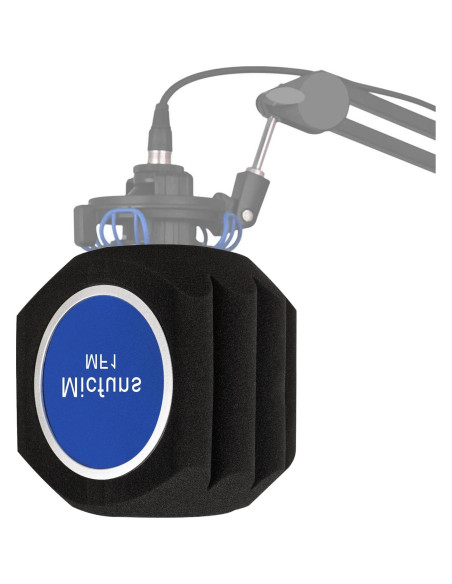 Filtro Antiviento para Micrófono Profesional - Espuma Acústica 4.5-6 cm