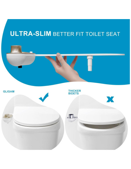 Bidet GLIGAM No Eléctrico con Boquilla Autolimpiante 39x25cm Bidet GLIGAM No Eléctrico con Boquilla Autolimpiante 39x25cm