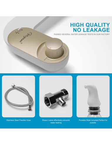 Bidet GLIGAM No Eléctrico con Boquilla Autolimpiante 39x25cm