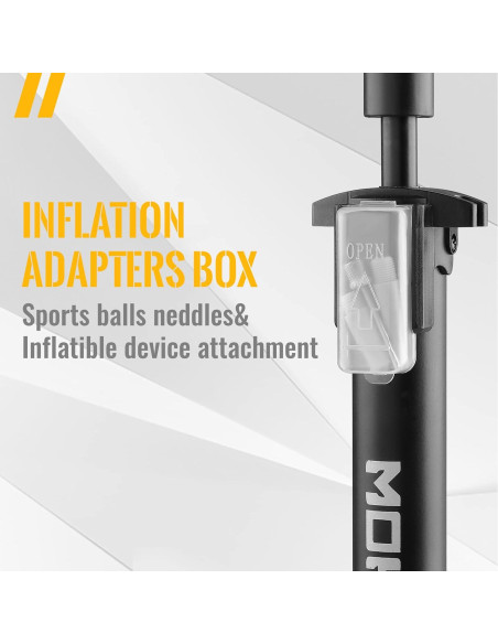 Bomba de Pie MOHEGIA con Manómetro Digital 160 PSI