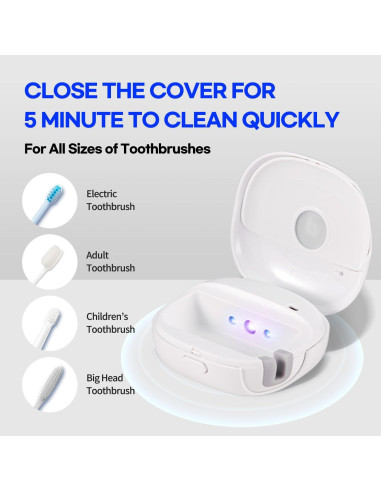 Estuche Limpiador de Cepillos HuBDIC - Set 3 Colores Portátil