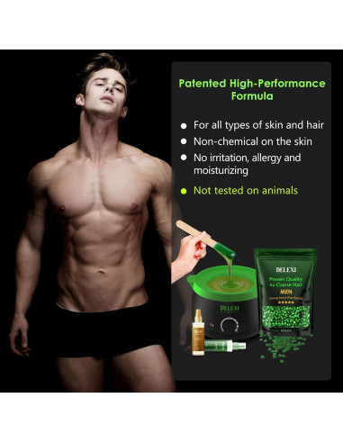 Kit de Cera Dura DELEXI para Hombres y Mujeres - 41.4g